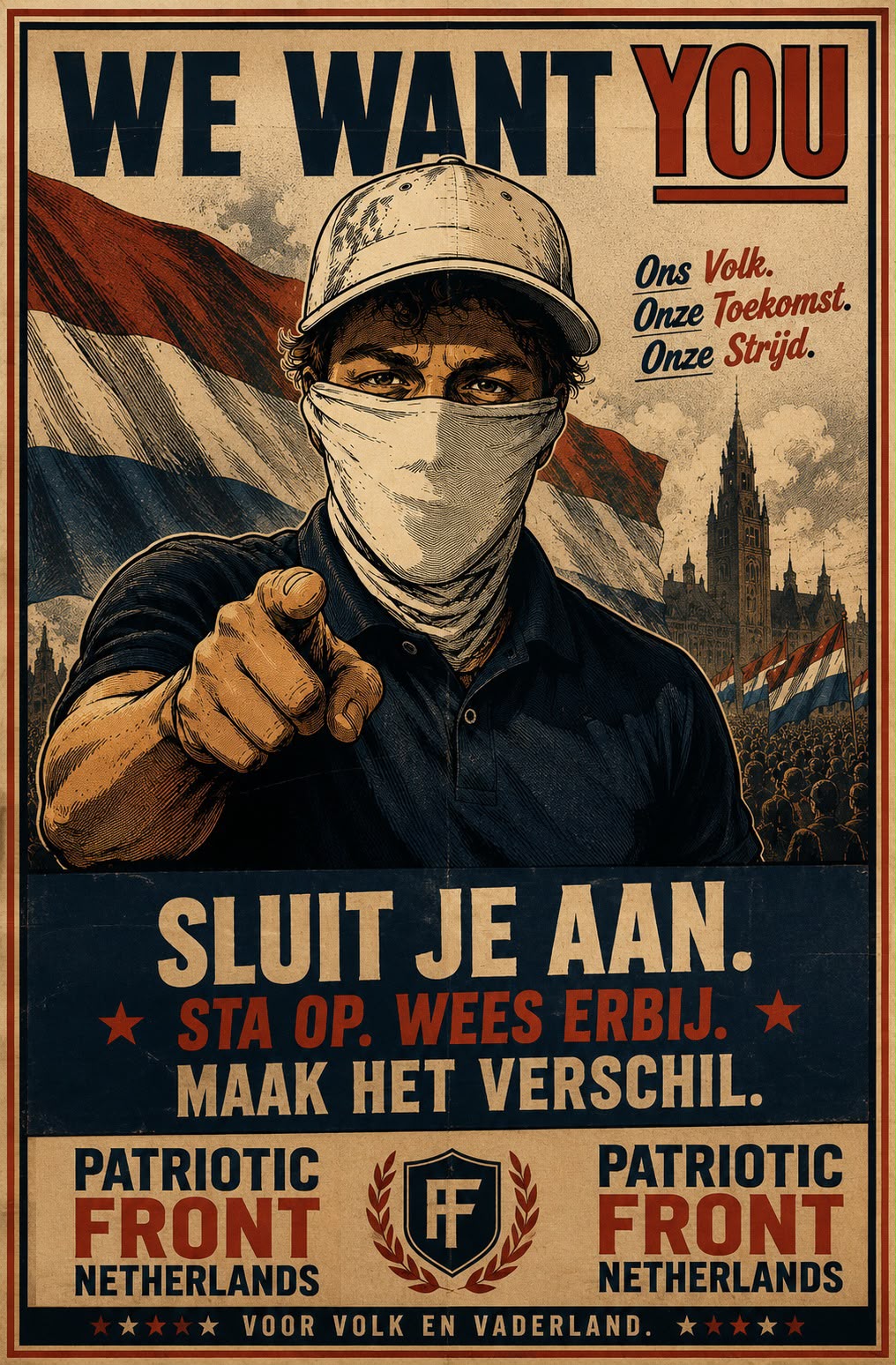Promotieposter: We want you, sluit je aan